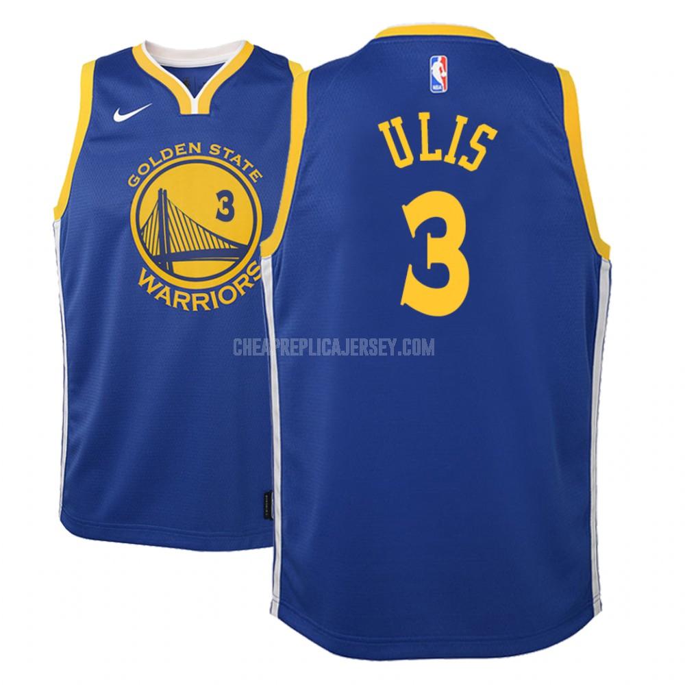 youth golden state warriors tyler ulis 3 blue icon replica jersey