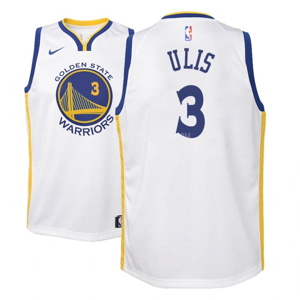 youth golden state warriors tyler ulis 3 white association replica jersey