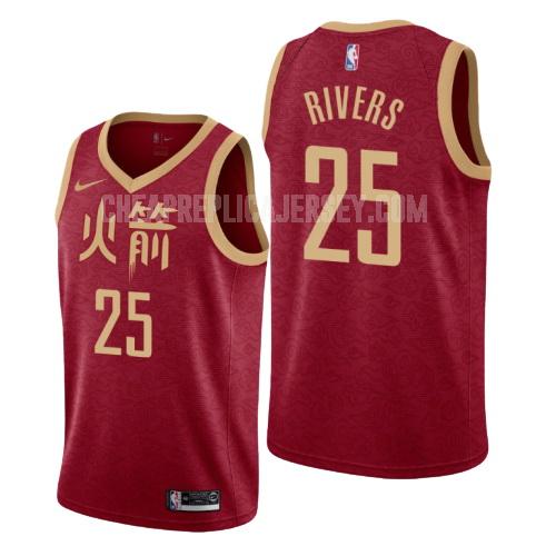 youth houston rockets austin rivers 25 red city edition replica jersey