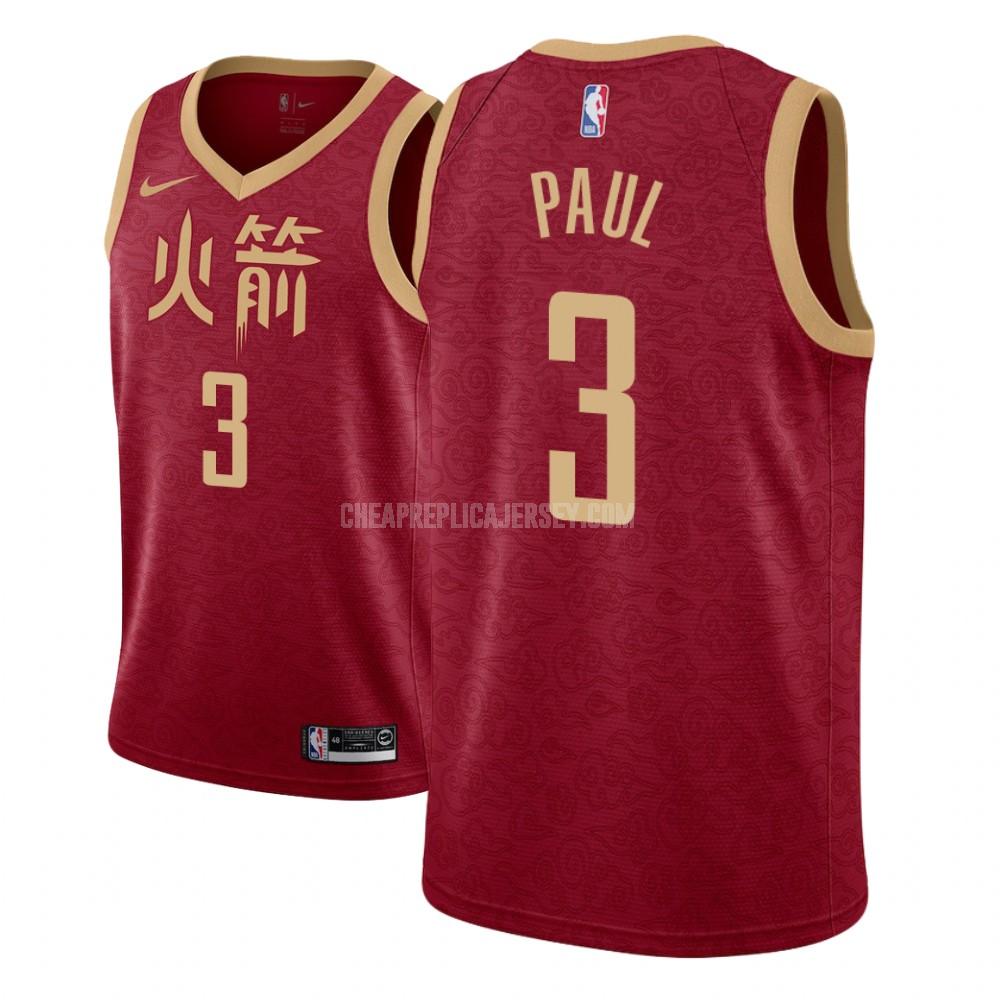 youth houston rockets chris paul 3 red city edition replica jersey
