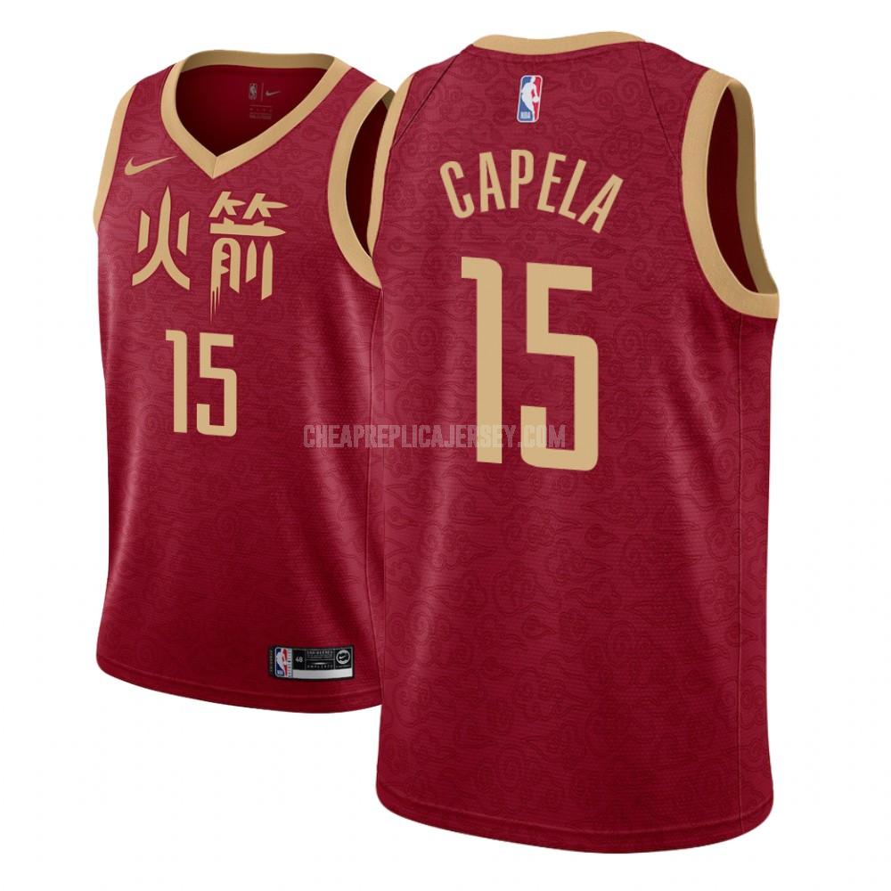youth houston rockets clint capela 15 red city edition replica jersey