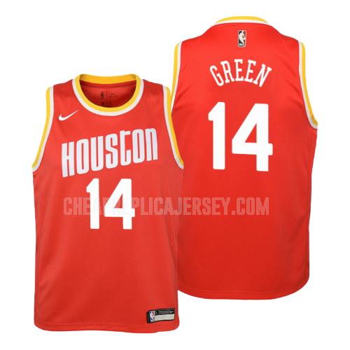 youth houston rockets gerald green 14 red hardwood classics replica jersey