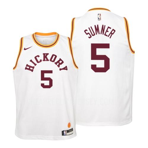 youth indiana pacers edmond sumner 5 white hardwood classics replica jersey