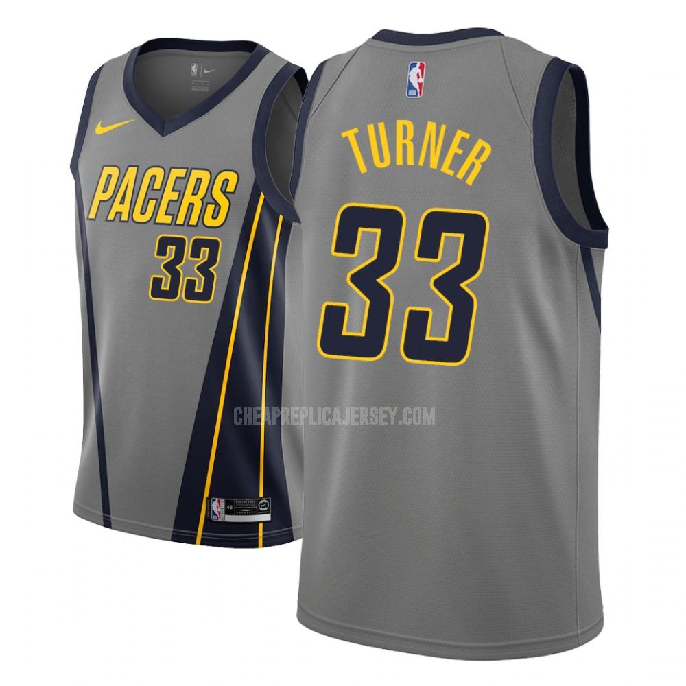 youth indiana pacers myles turner 33 gray city edition replica jersey