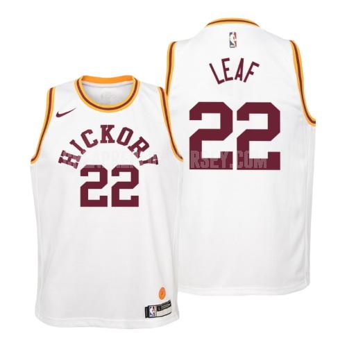 youth indiana pacers tj leaf 22 white hardwood classics replica jersey