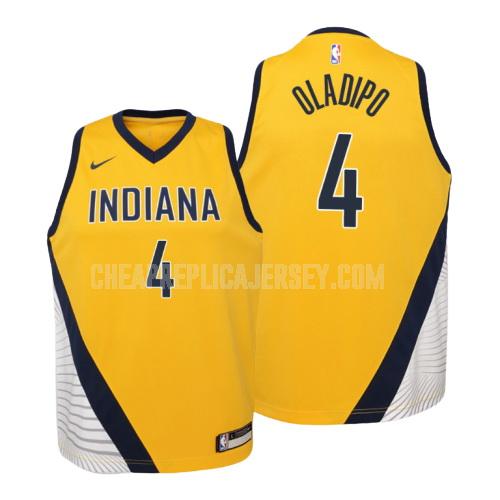 youth indiana pacers victor oladipo 4 yellow statement replica jersey