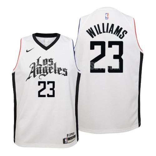 youth los angeles clippers lou williams 23 white city edition replica jersey