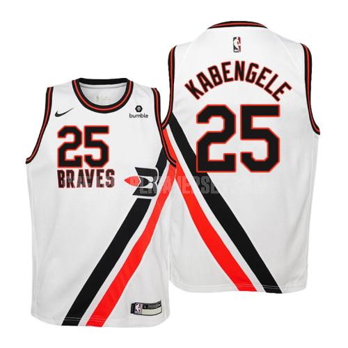 youth los angeles clippers mfiondu kabengele 25 white hardwood classics replica jersey
