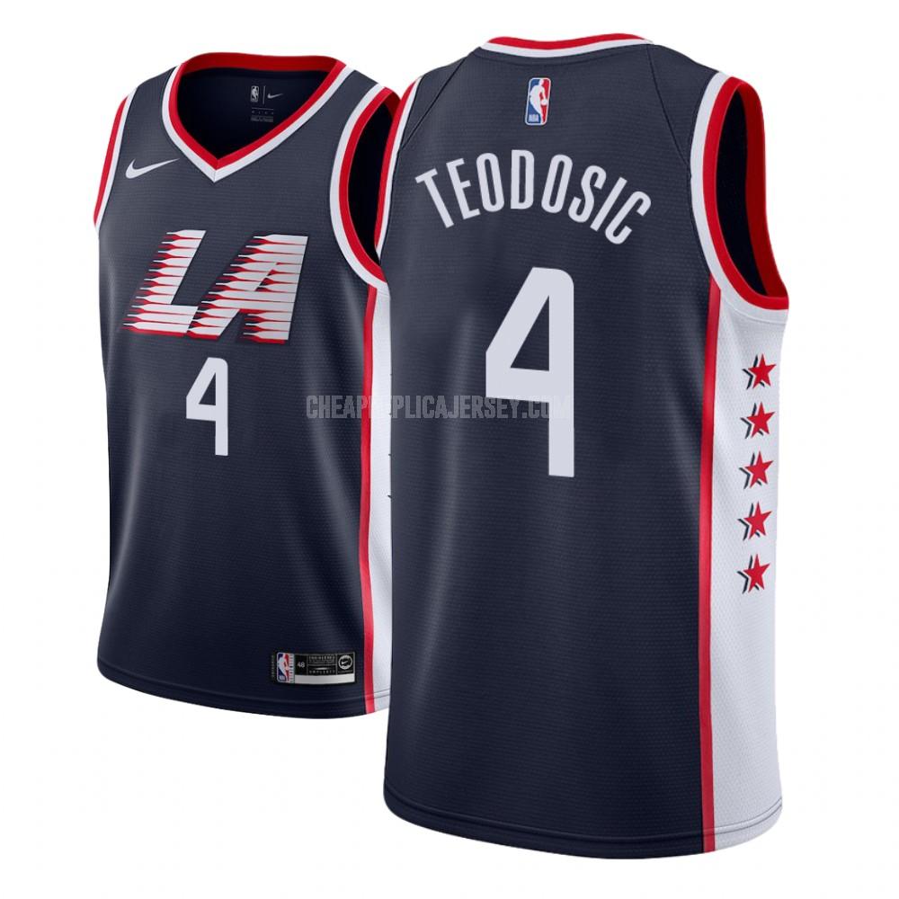 youth los angeles clippers milos teodosic 4 navy city edition replica jersey