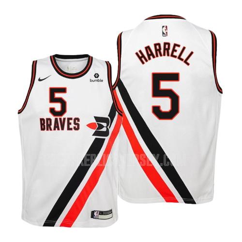 youth los angeles clippers montrezl harrell 5 white hardwood classics replica jersey