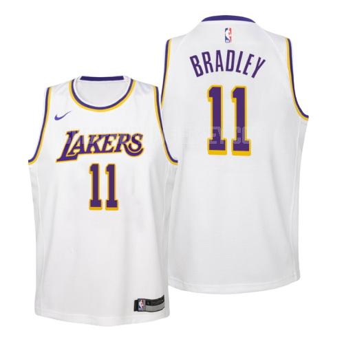 youth los angeles lakers avery bradley 11 white association replica jersey