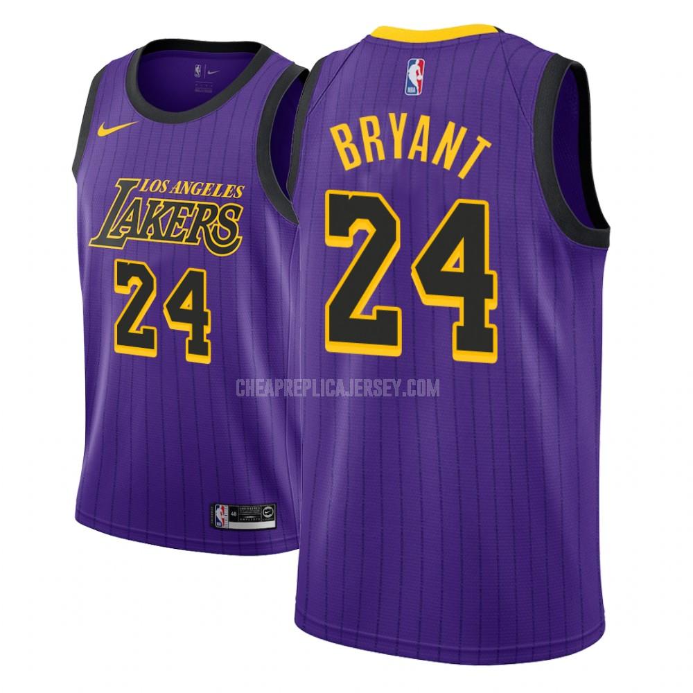 youth los angeles lakers kobe bryant 24 purple city edition replica jersey