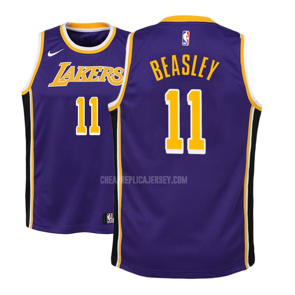 youth los angeles lakers michael beasley 11 purple statement replica jersey