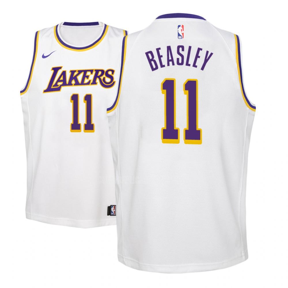 youth los angeles lakers michael beasley 11 white association replica jersey