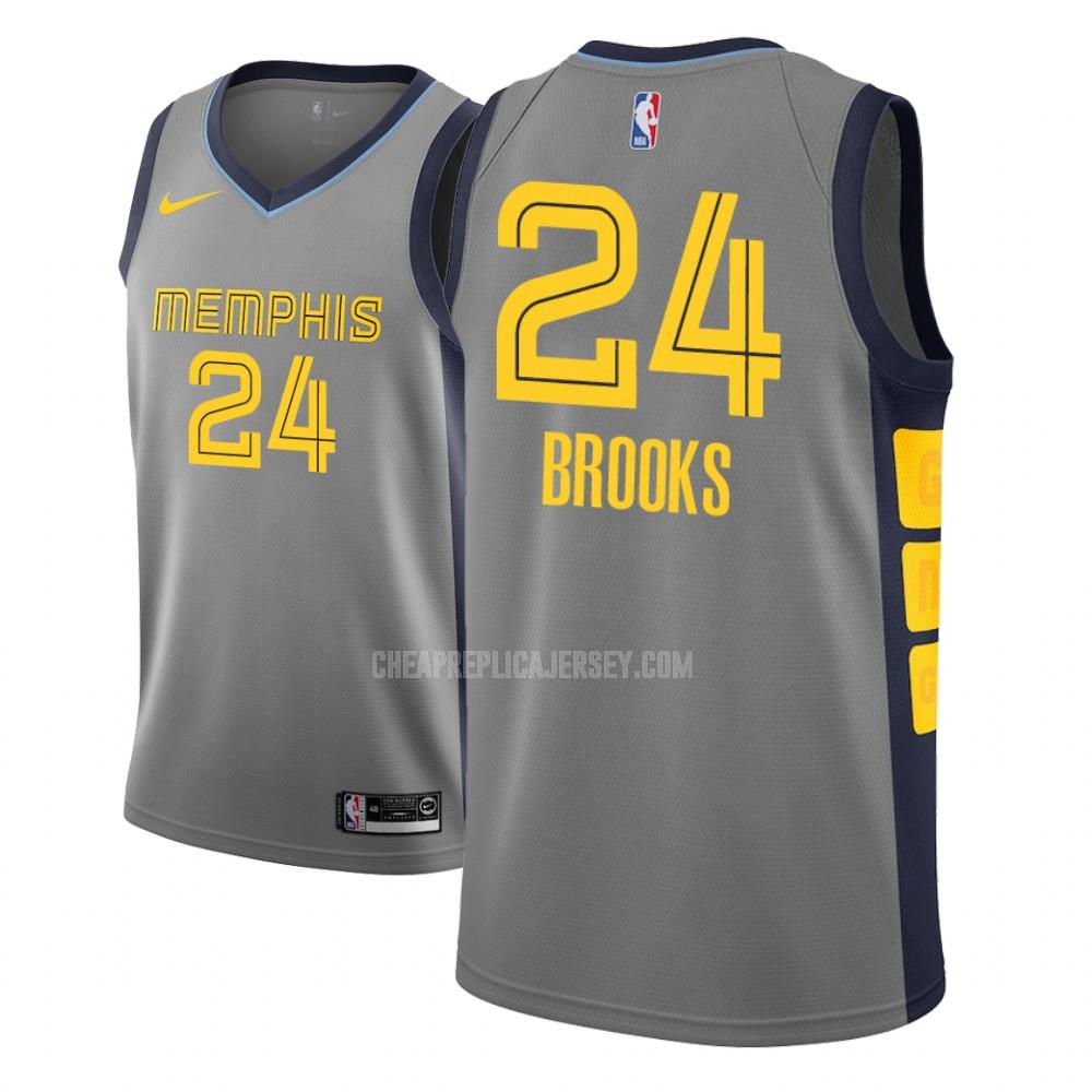 youth memphis grizzlies dillon brooks 24 gray city edition replica jersey