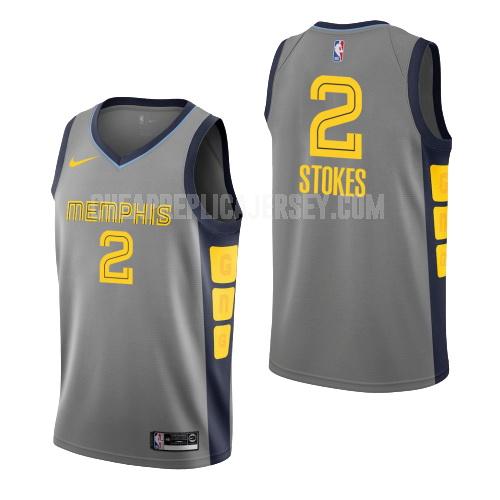 youth memphis grizzlies jarnell stokes 2 gray city edition replica jersey