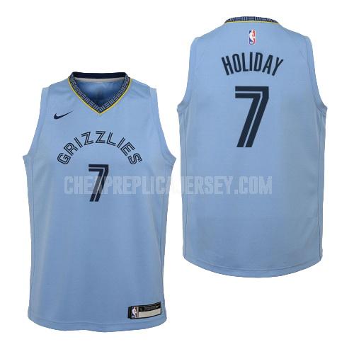 youth memphis grizzlies justin holiday 7 blue statement replica jersey