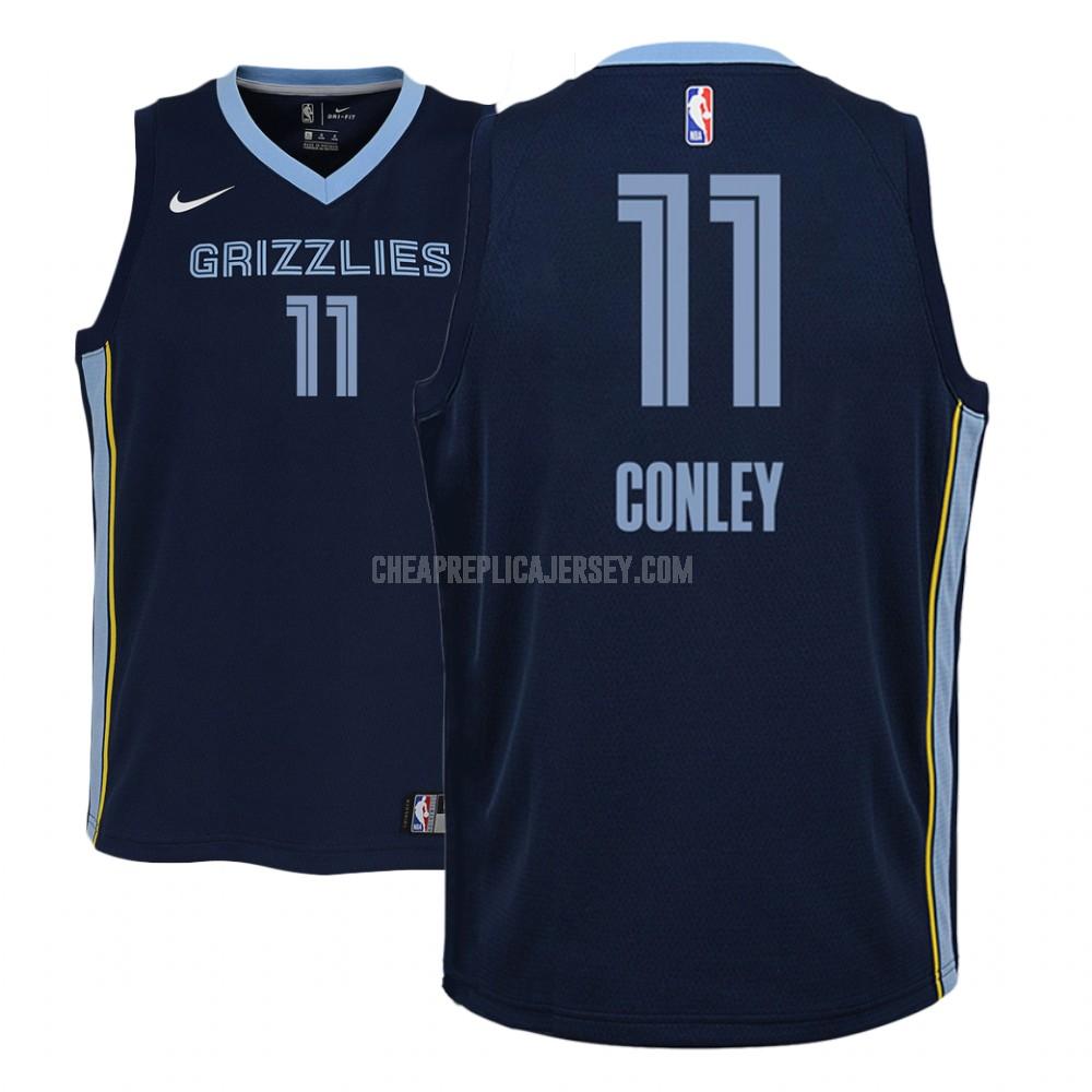 youth memphis grizzlies mike conley 11 navy icon replica jersey