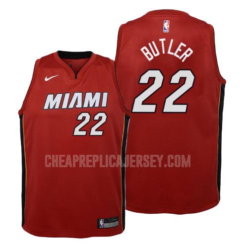youth miami heat jimmy butler 22 red statement replica jersey
