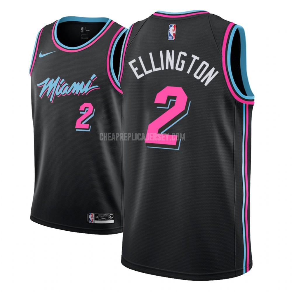 youth miami heat wayne ellington 2 black city edition replica jersey