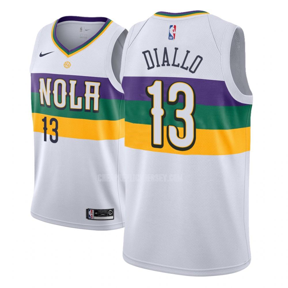 youth new orleans pelicans cheick diallo 13 white city edition replica jersey