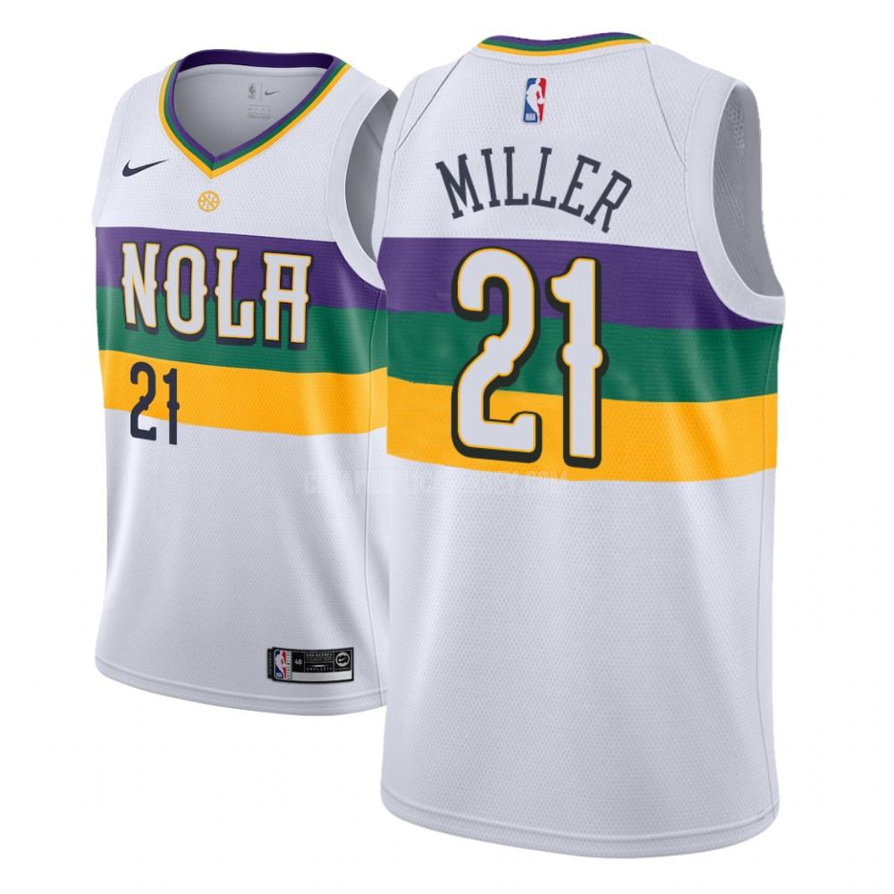 youth new orleans pelicans darius miller 21 white city edition replica jersey
