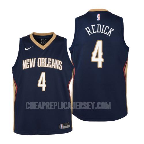 youth new orleans pelicans jj redick 17 navy icon replica jersey