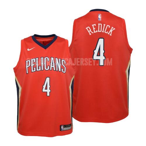youth new orleans pelicans jj redick 17 red statement replica jersey