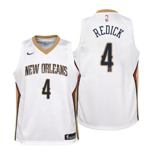 youth new orleans pelicans jj redick 17 white association replica jersey