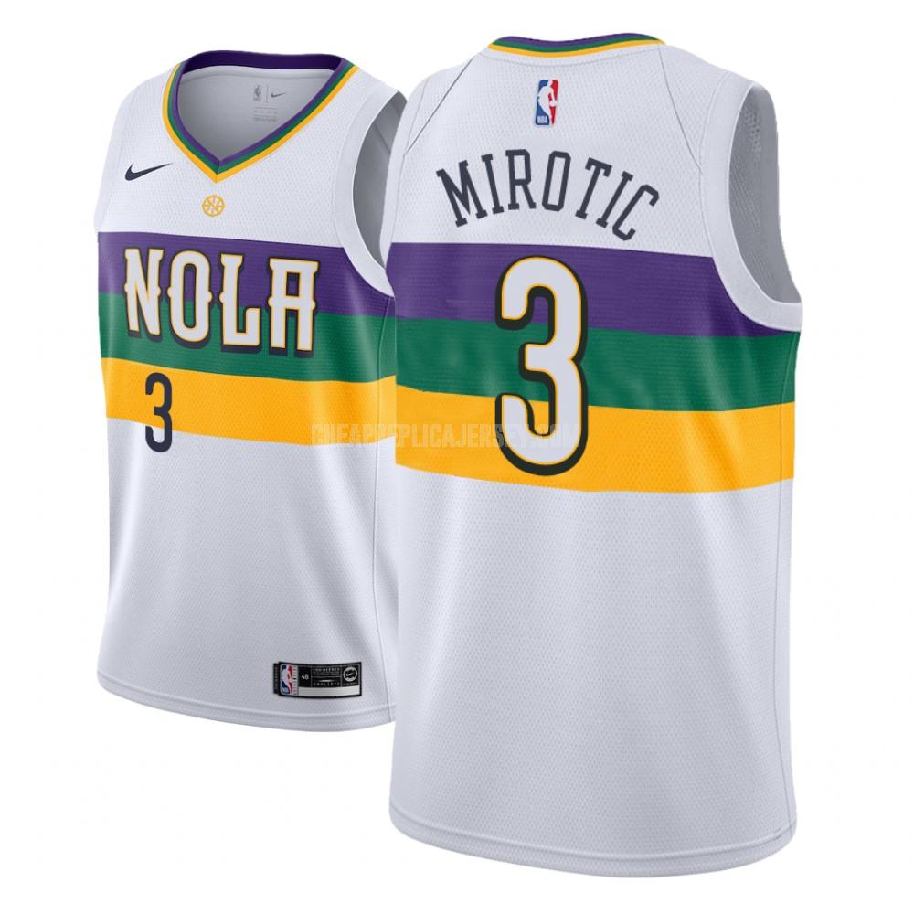 youth new orleans pelicans nikola mirotic 3 white city edition replica jersey