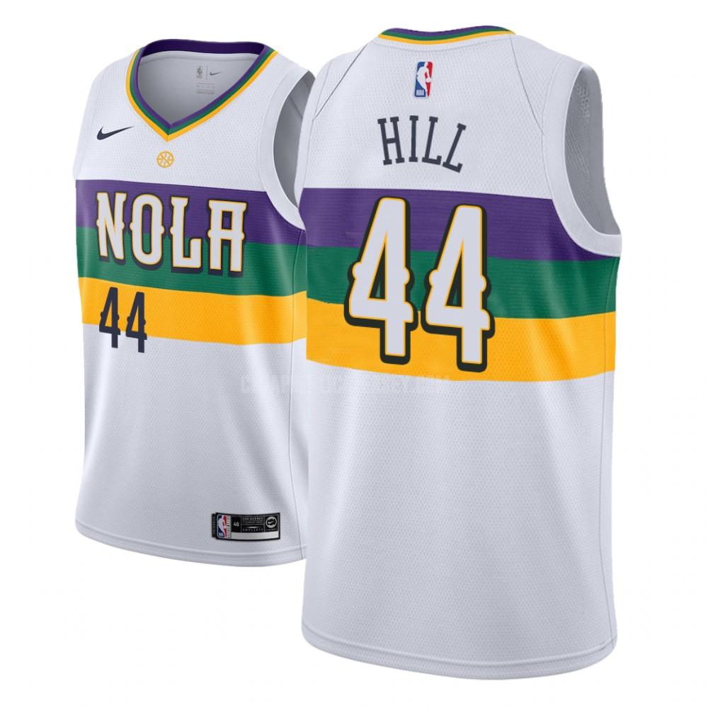 youth new orleans pelicans solomon hill 44 white city edition replica jersey