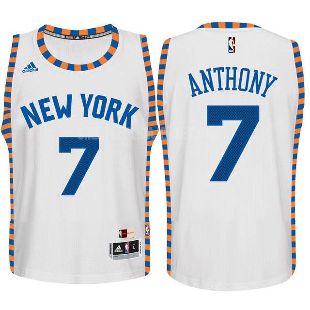 youth new york knicks carmelo anthony 7 white home replica jersey