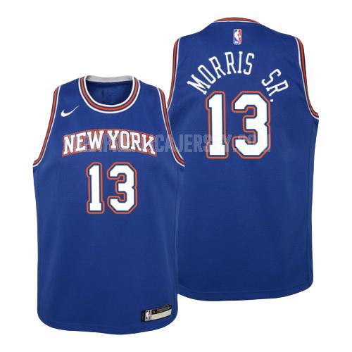 youth new york knicks marcus morris 13 blue statement replica jersey