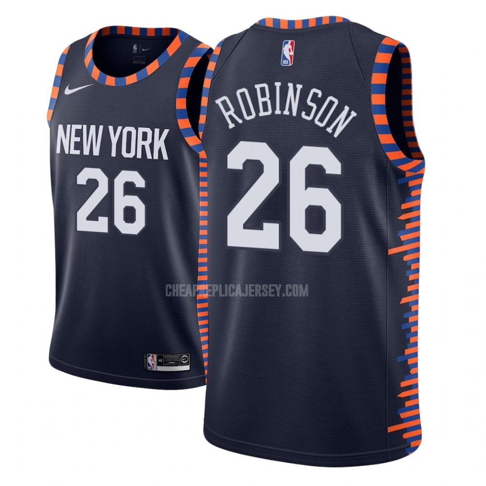 youth new york knicks mitchell robinson 26 navy city edition replica jersey