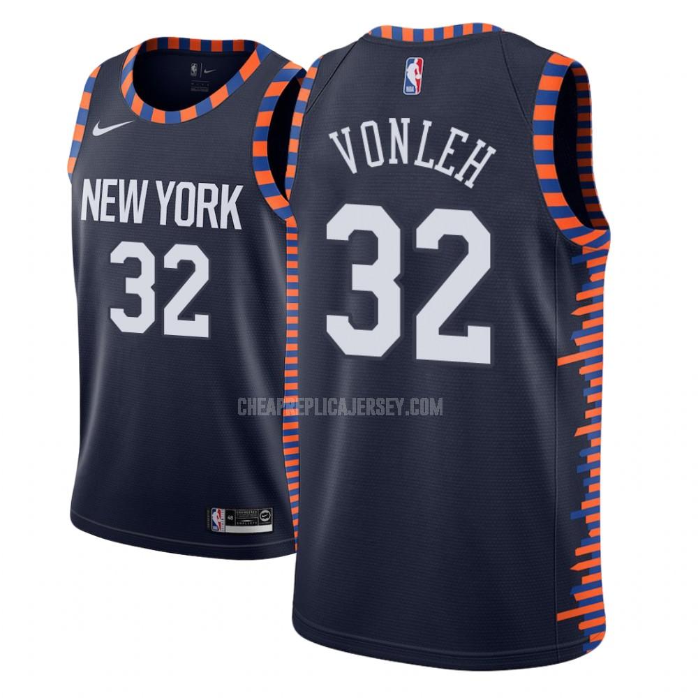 youth new york knicks noah vonleh 32 navy city edition replica jersey
