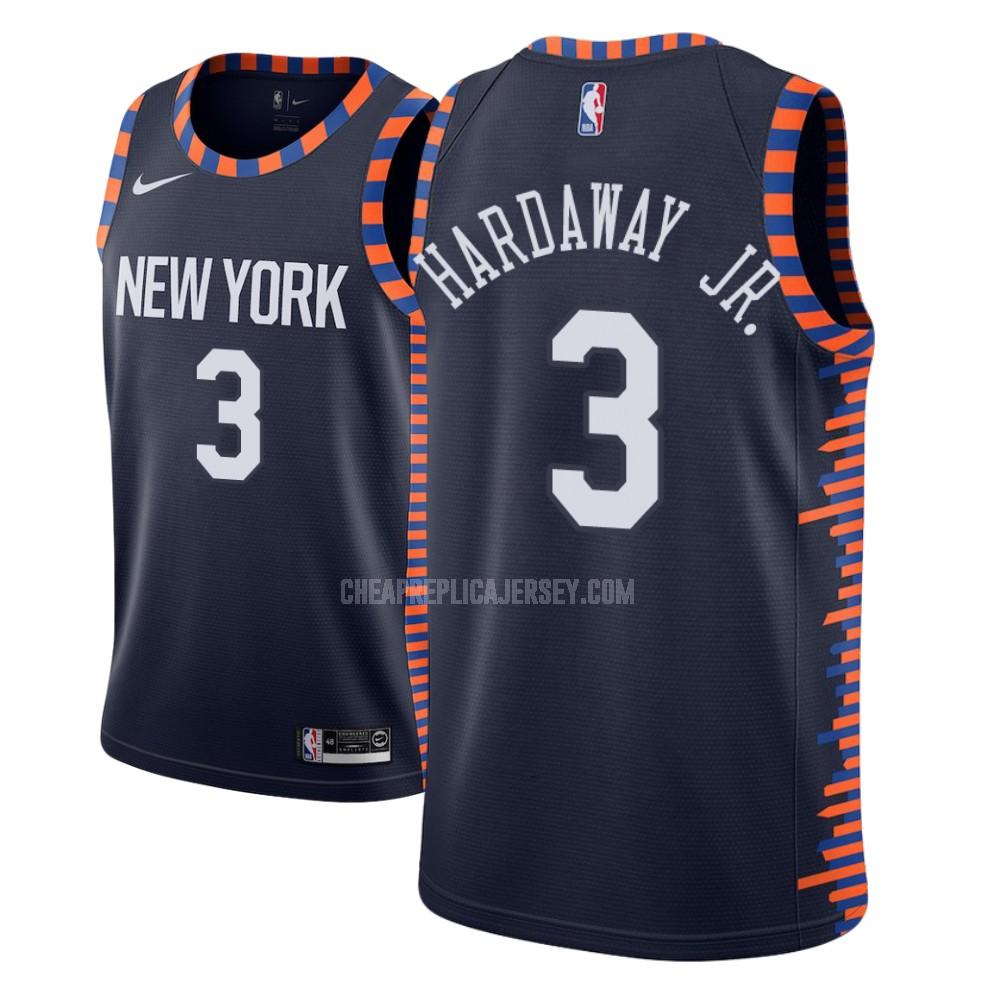 youth new york knicks tim hardaway jr 3 navy city edition replica jersey