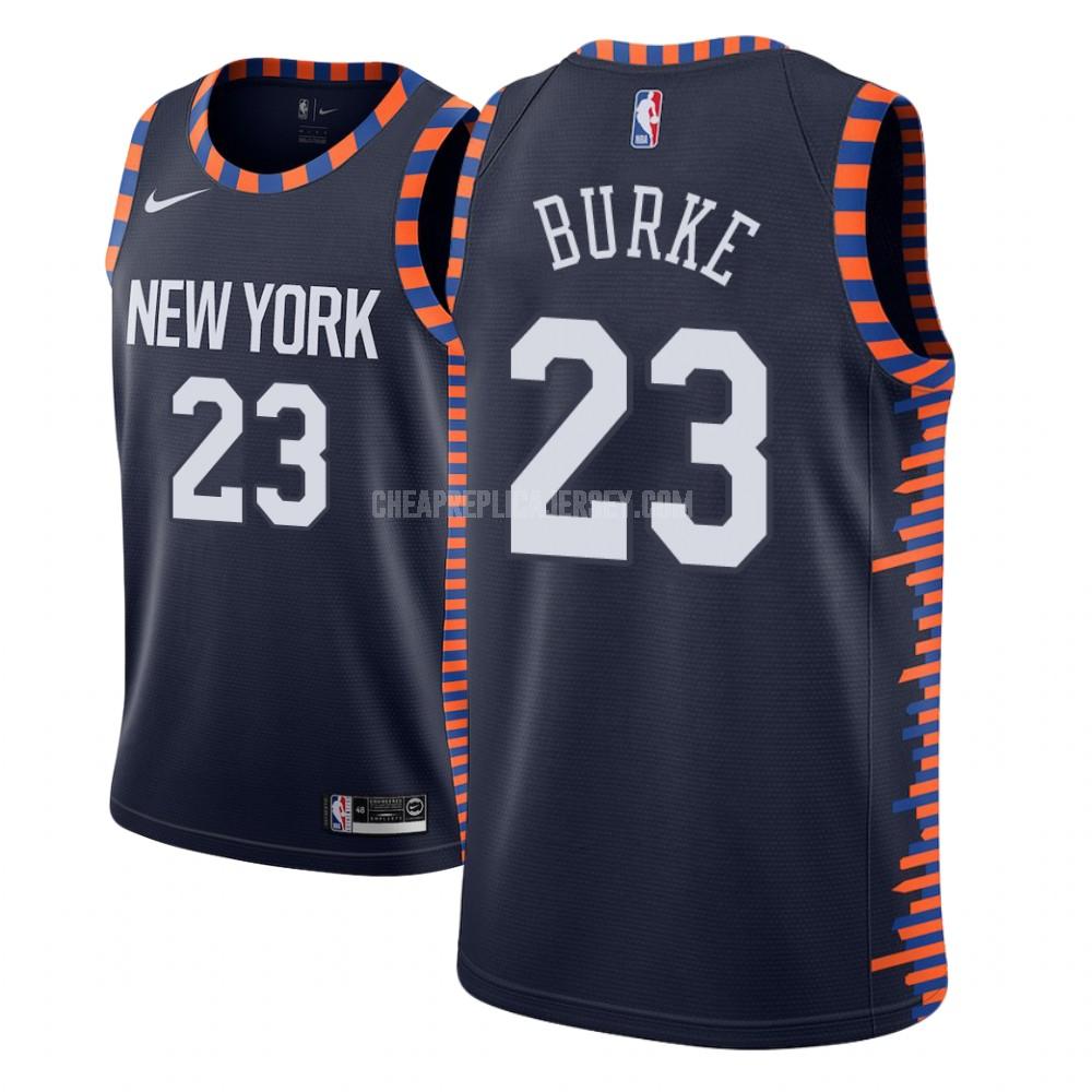 youth new york knicks trey burke 23 navy city edition replica jersey