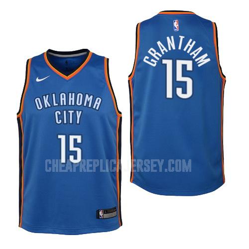 youth oklahoma city thunder donte grantham 15 blue icon replica jersey