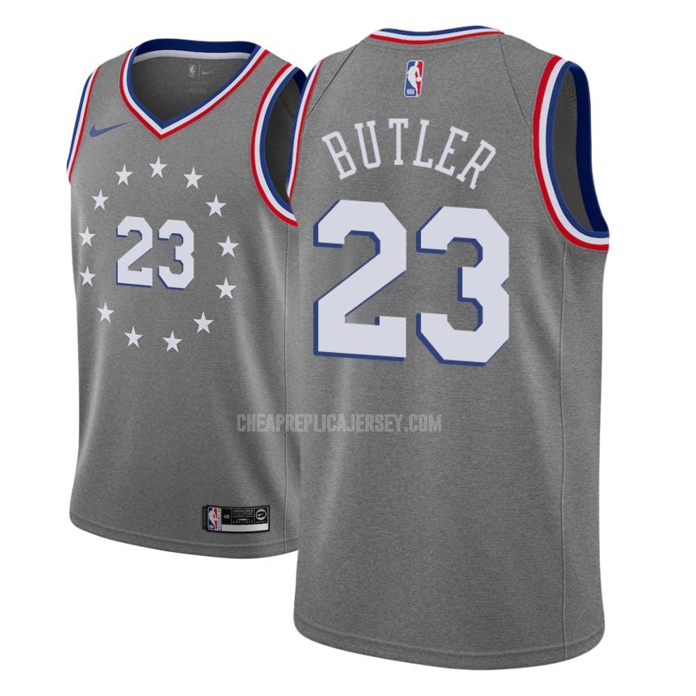 youth philadelphia 76ers jimmy butler 23 gray city edition replica jersey