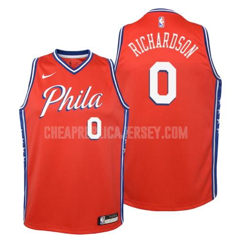 youth philadelphia 76ers josh richardson 0 red statement replica jersey
