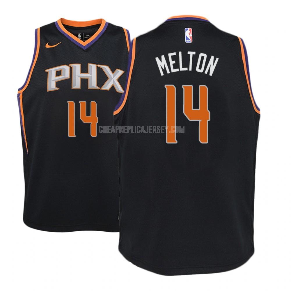 youth phoenix suns de'anthony melton 14 black statement replica jersey