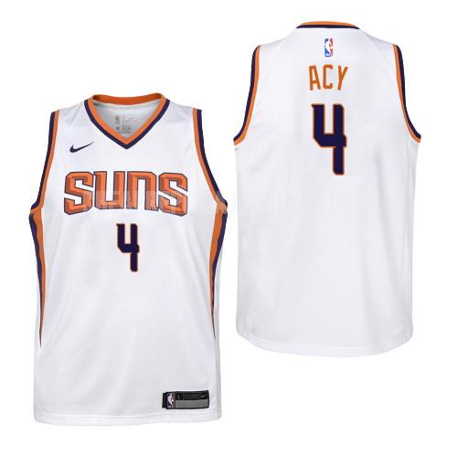 youth phoenix suns quincy acy 4 white association replica jersey