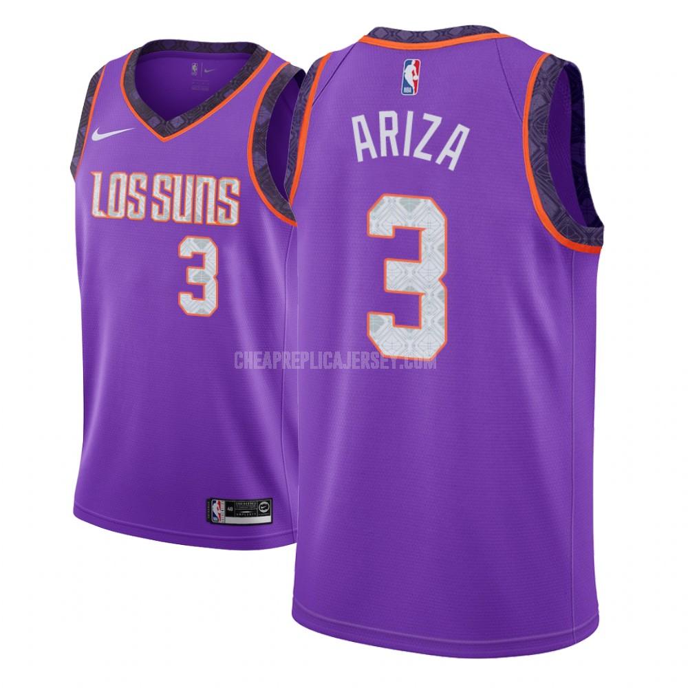youth phoenix suns trevor ariza 3 purple city edition replica jersey