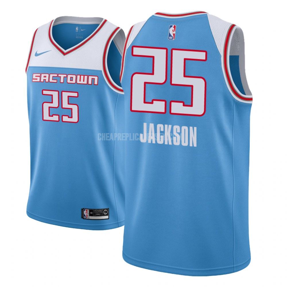 youth sacramento kings justin jackson 25 blue city edition replica jersey