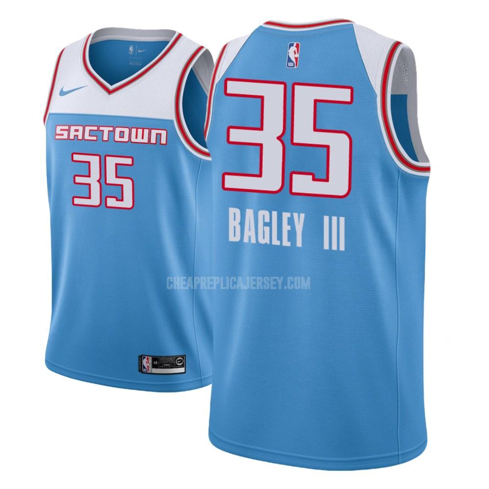 youth sacramento kings marvin bagley iii 35 blue city edition replica jersey