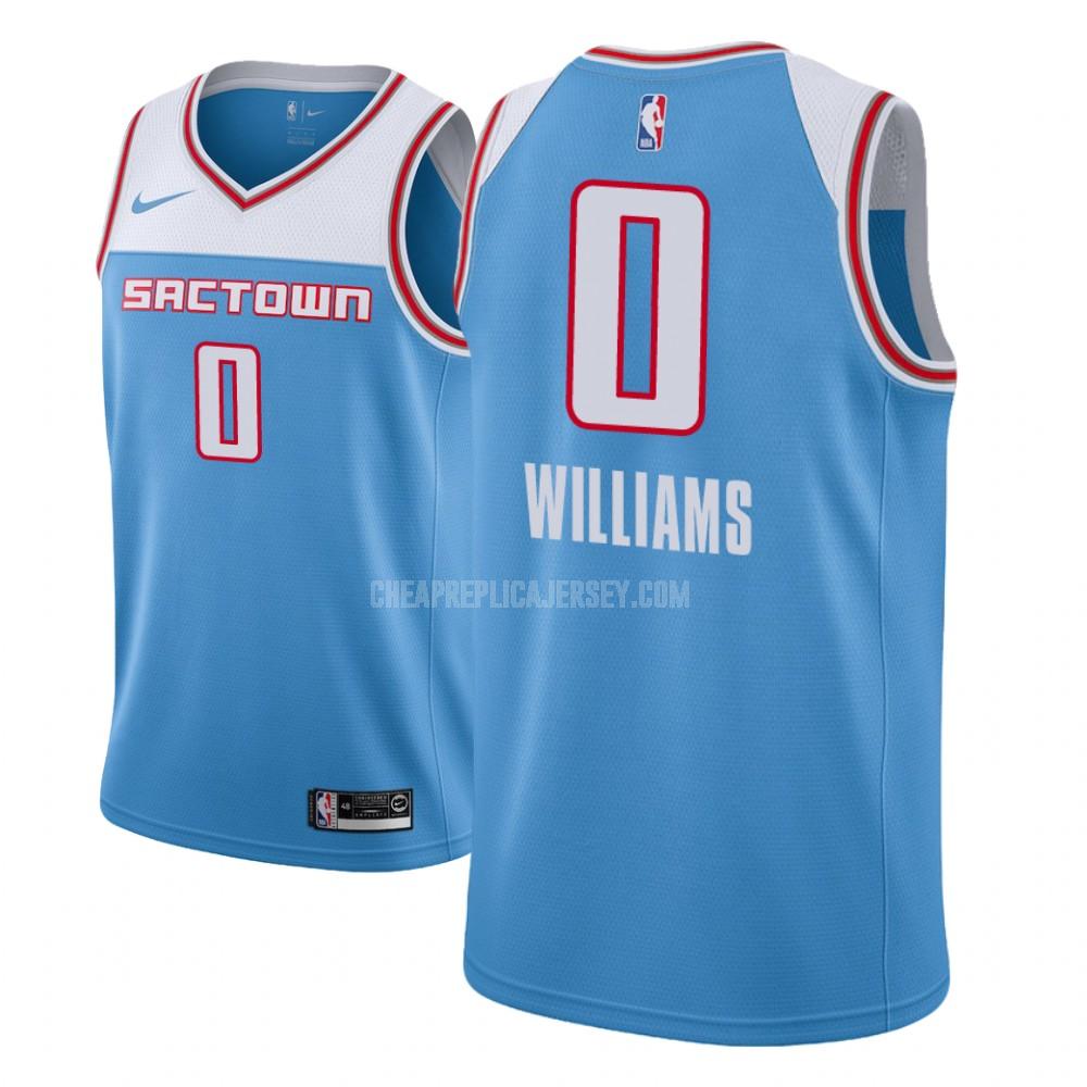 youth sacramento kings troy williams 0 blue city edition replica jersey
