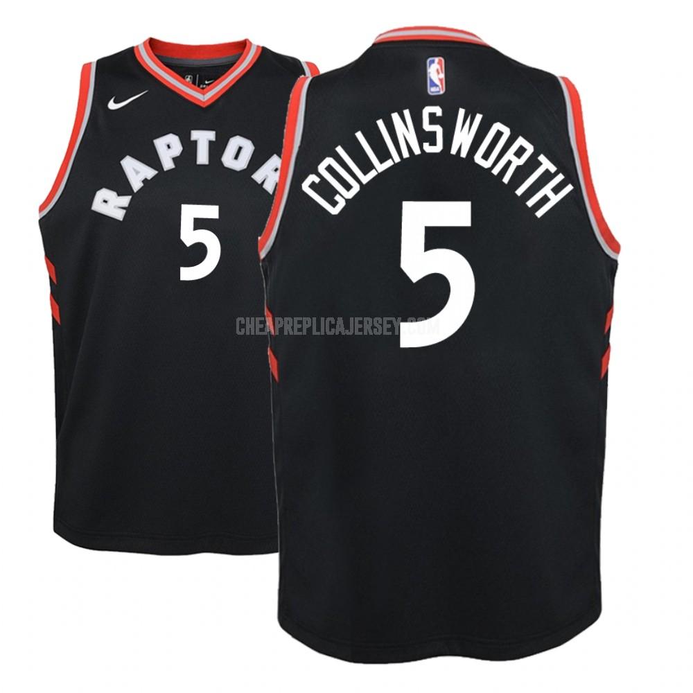youth toronto raptors kyle collinsworth 5 red statement replica jersey